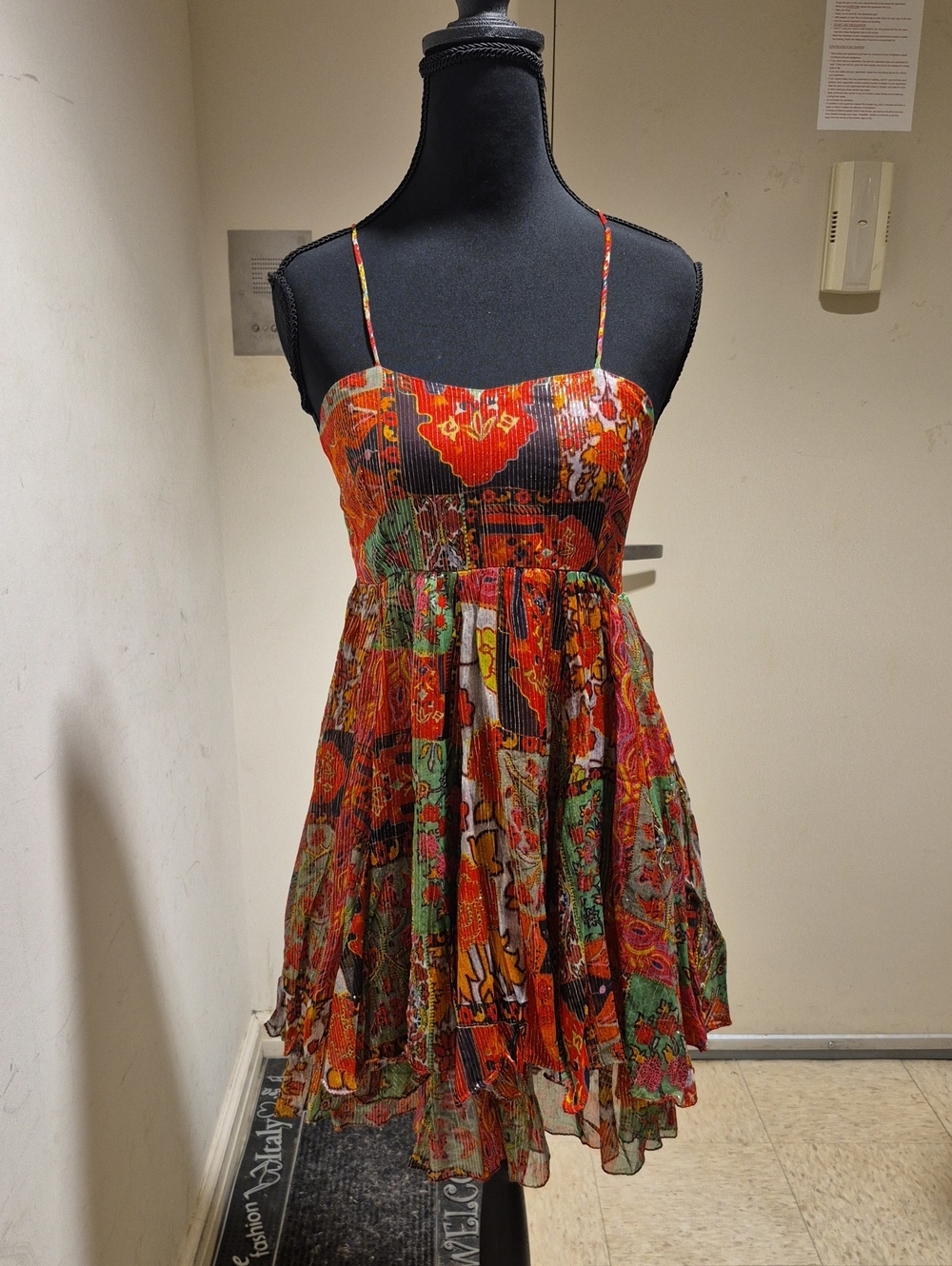RAGA Orange Multi Floral Mini Dress